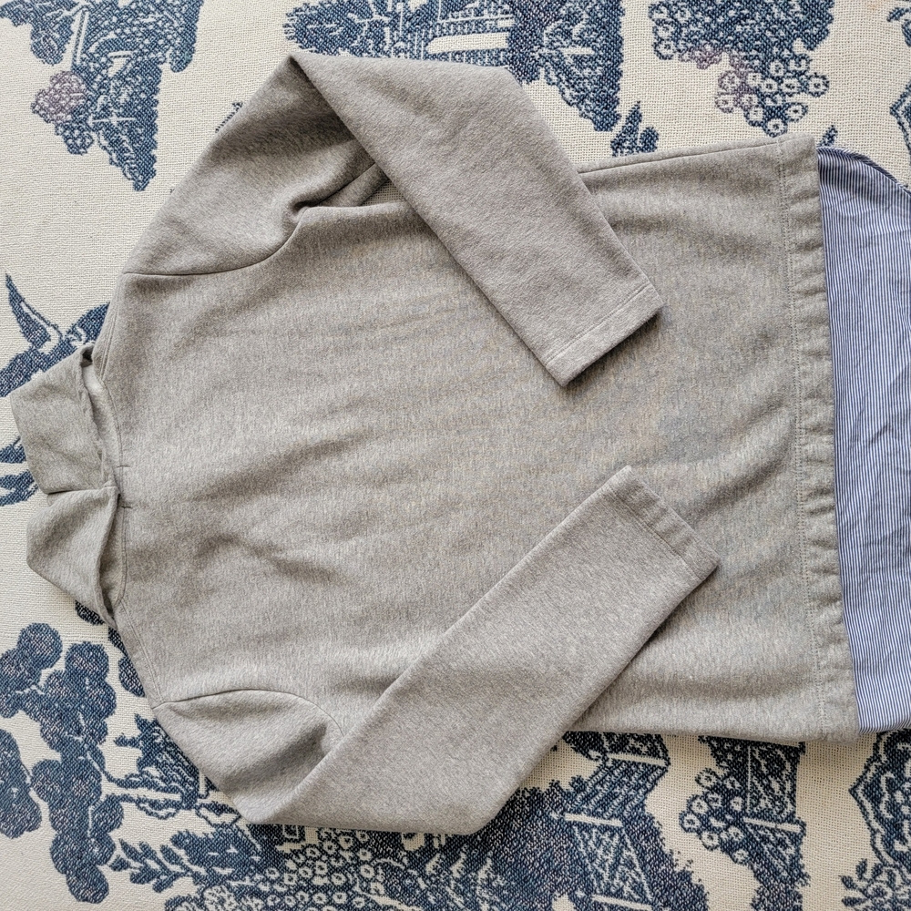 J. Crew Light Gray Cowl Neck Sweatshirt Size Xs - Picture 3 of 4